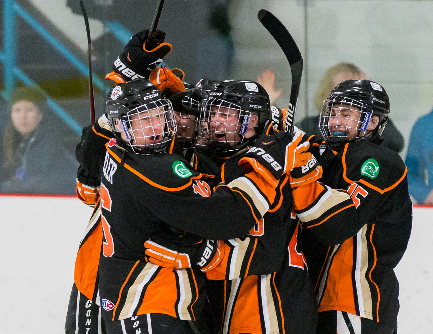 Saskatoon Contacts vs The Winnipeg Wild at the Telus Cup West Regional Tournament Final at Rod Hamm Memorial Arena.